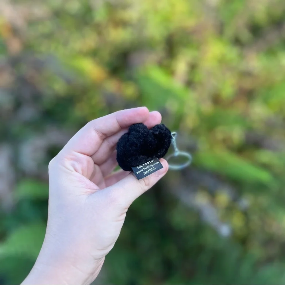 Kipling Daniel Black Gorilla Keychain